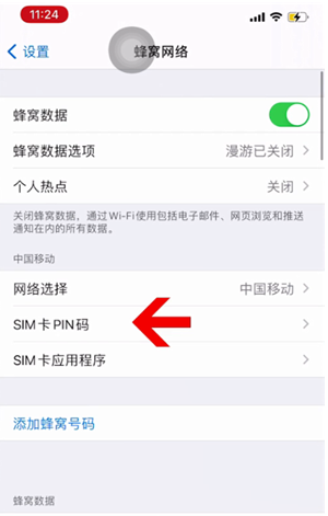 鸡冠苹果14维修网分享如何给iPhone14的SIM卡设置密码 