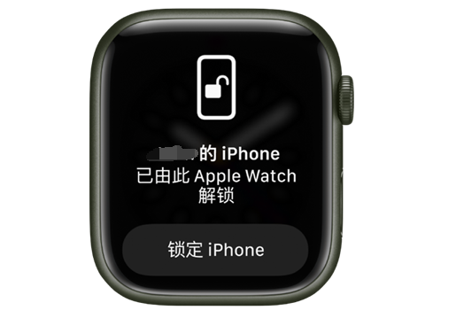 鸡冠苹果手机维修分享用 AppleWatch 解锁配备面容 ID 的 iPhone方法 