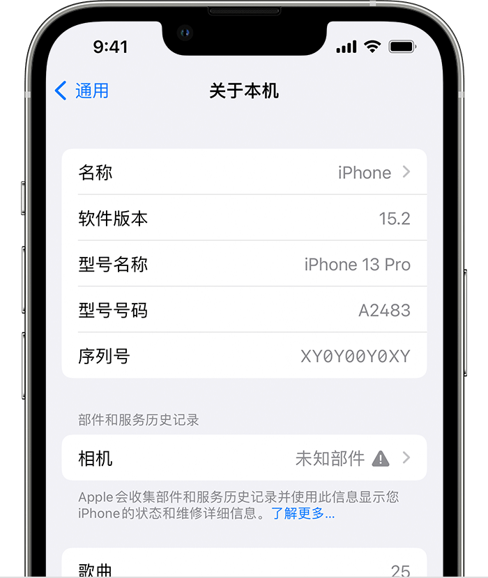 鸡冠苹果维修分享iPhone 出现提示相机“未知部件”是什么原因？ 