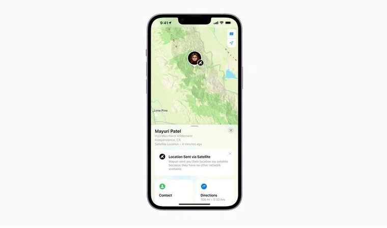 鸡冠苹果14维修分享iPhone14系列中 FindMy功能通过卫星分享位置方法教程 